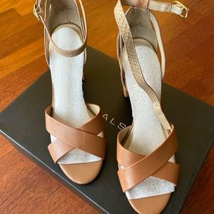 H by Halston ankle strap sandal.